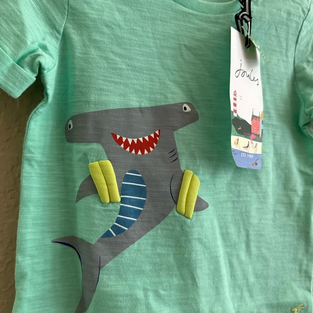 💙5/$25💙HP Joules Hammerhead Shark Shirt NWT - Picture 6 of 8
